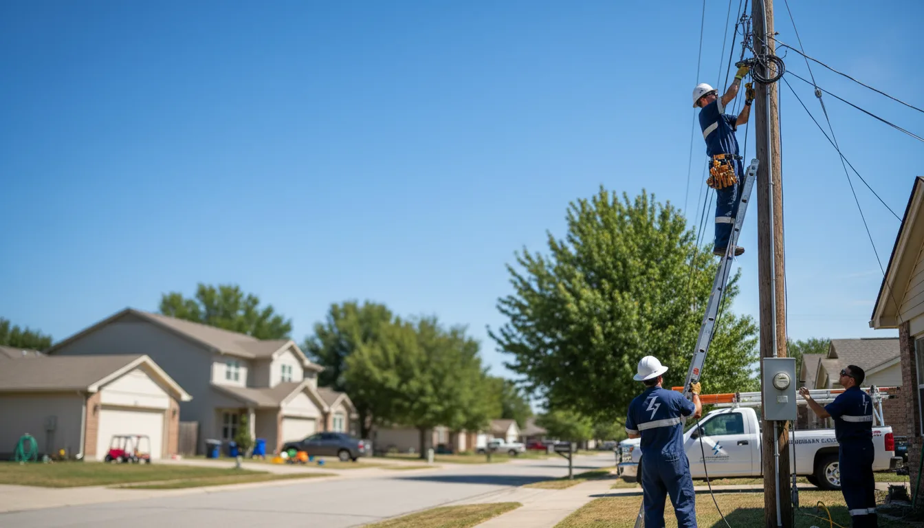 Residential electrician providing installation services in Manila, AR
